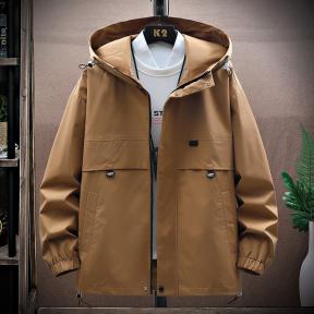 男士户外春秋宽松风衣夹克